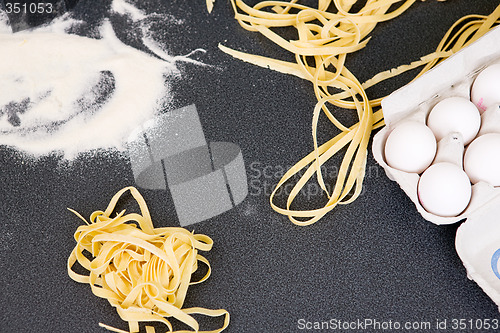 Image of Fresh Fettuccine Abstract