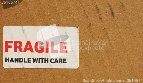 Image of Fragile sign