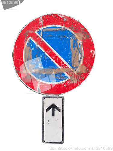 Image of No parking sign isolated