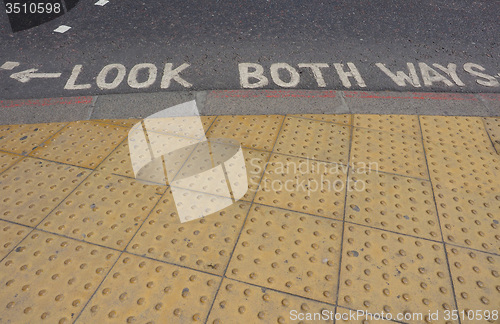 Image of Look both ways sign