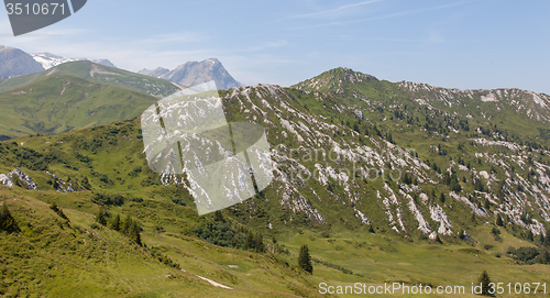 Image of Typical view of the Swiss alps