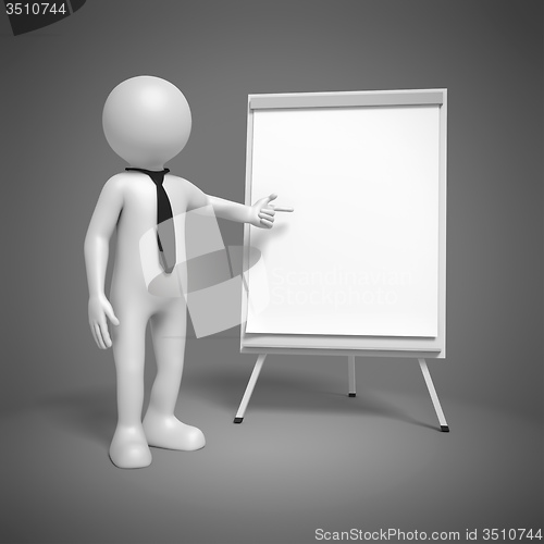 Image of man flip chart