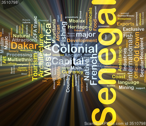 Image of Senegal background concept glowing