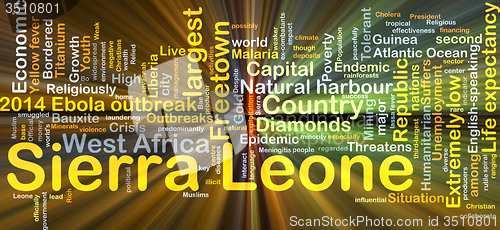 Image of Sierra Leone background concept glowing