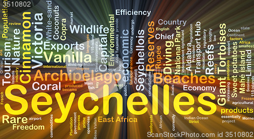 Image of Seychelles background concept glowing