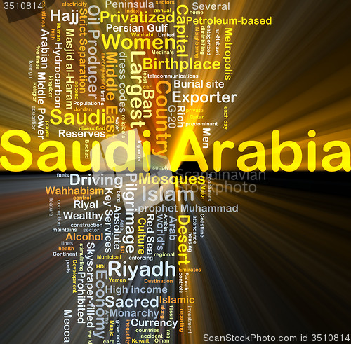 Image of Saudi Arabia background concept glowing