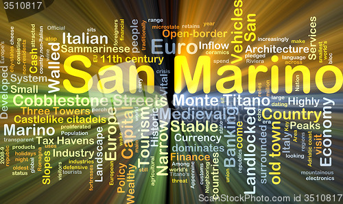 Image of San Marino background concept glowing