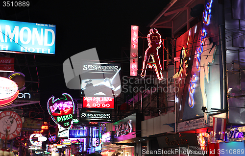 Image of Nightlife on street in Pattaya