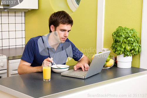 Image of Kitchen Computer Work