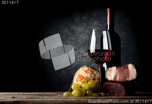 Image of Meat and wine