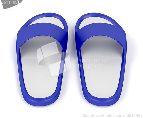 Image of Blue slippers