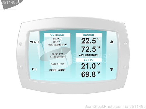 Image of Modern thermostat