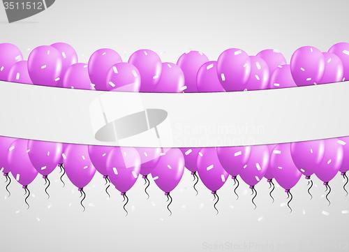 Image of balloons and blank label