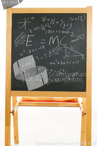 Image of Blackboard with mathematics formulas