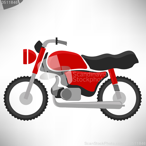 Image of Red Bike Silhouette