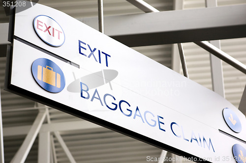 Image of Baggage Claim & Exit Sign