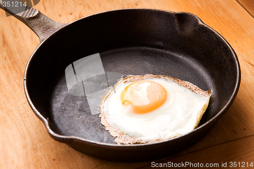 Image of Egg in Frying Pan