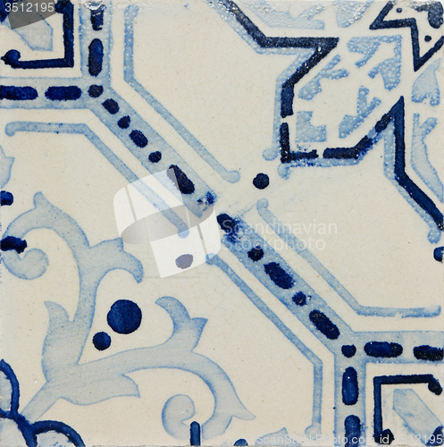 Image of Traditional Portuguese glazed tiles