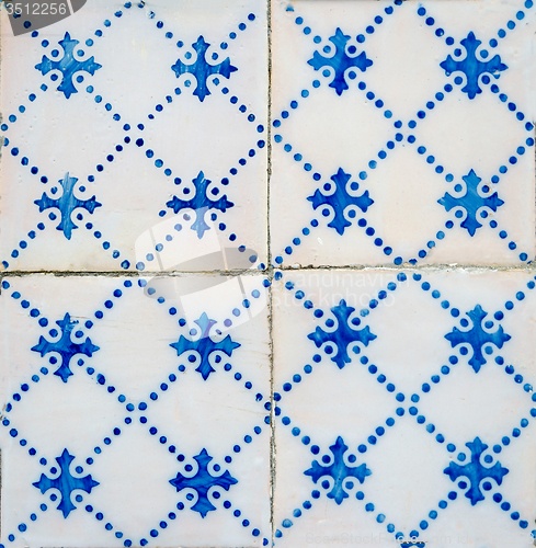 Image of Traditional Portuguese glazed tiles