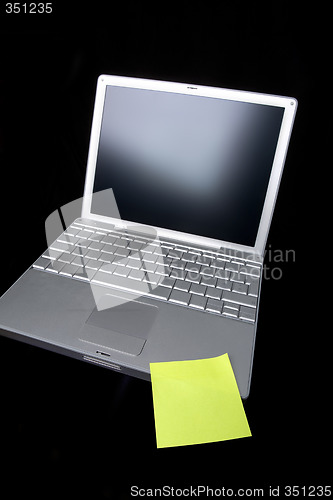 Image of Sticky Note on Computer