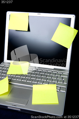 Image of Sticky Note on Computer