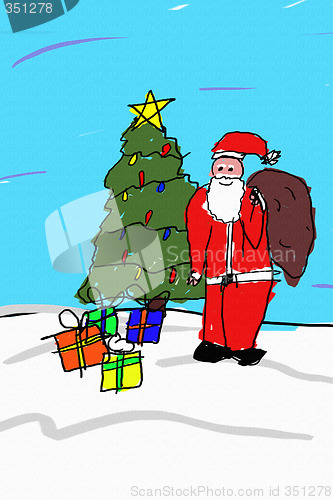 Image of Santa Drawing