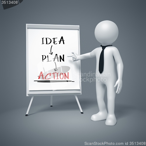 Image of business man presenting