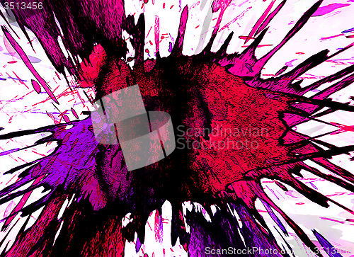 Image of Background with a bright color blots