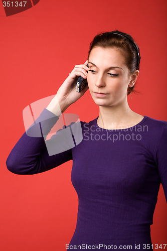 Image of Cell Phone Woman