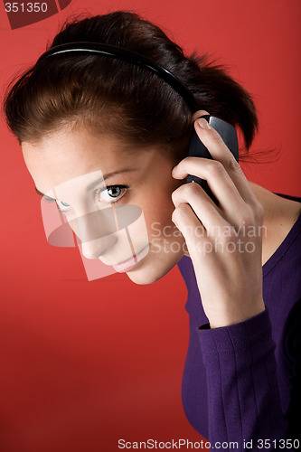 Image of Talking on Cell Phone