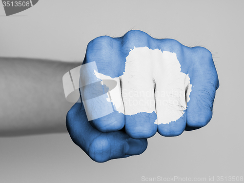 Image of Fist of a man punching
