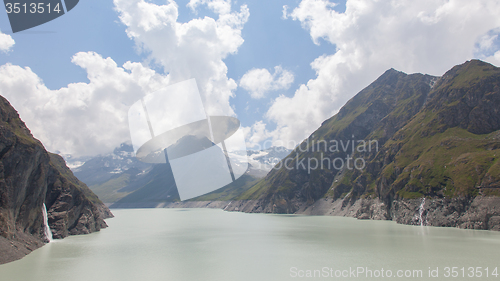 Image of The green waters of Lake Dix - Dam Grand Dixence - Switzerland