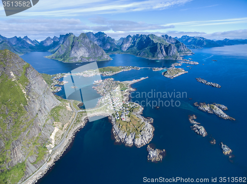 Image of fishing village in Norway