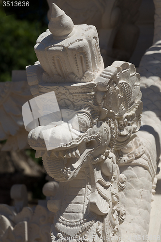 Image of Statue detail Hindu temple at Pura Sahab