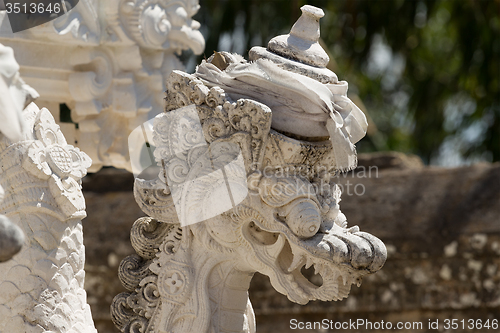 Image of Statue detail Hindu temple at Pura Sahab