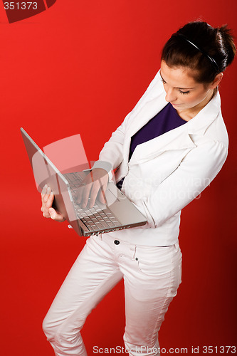 Image of Red Studio Laptop