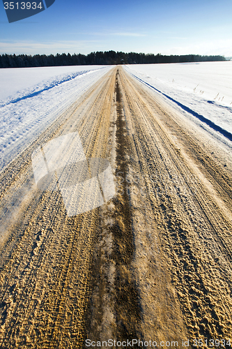 Image of the winter road 