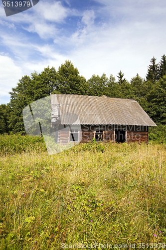 Image of the thrown house  