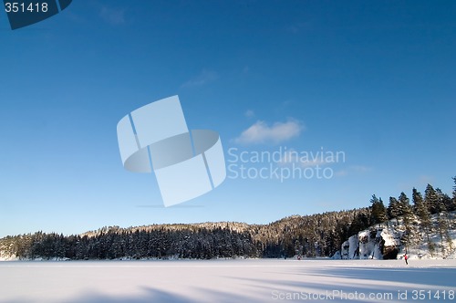 Image of Frozen Lake Landscape