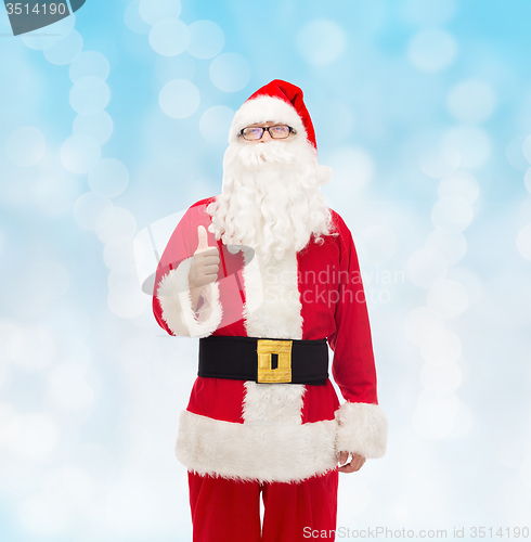 Image of man in costume of santa claus