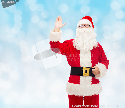 Image of man in costume of santa claus