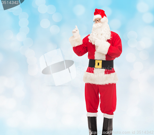 Image of man in costume of santa claus