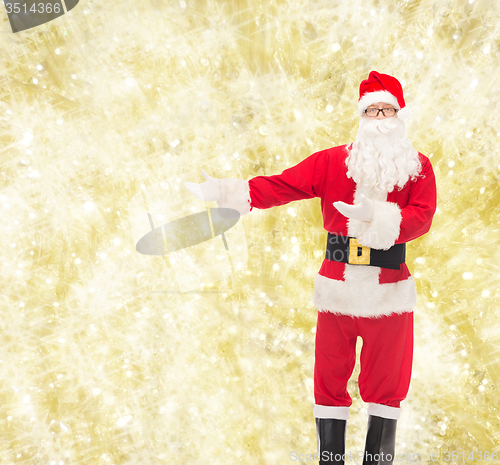 Image of man in costume of santa claus