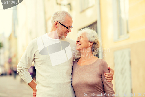 Image of senior couple on city street