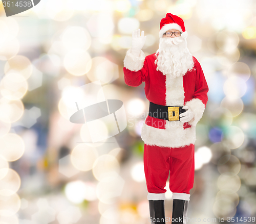 Image of man in costume of santa claus