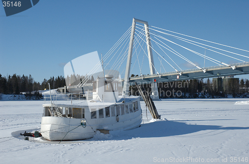 Image of Frozen river