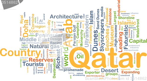 Image of Qatar background concept