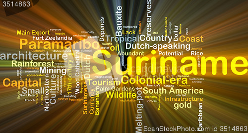 Image of Suriname background concept glowing