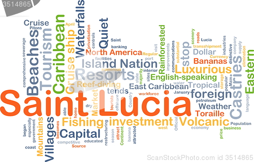 Image of Saint Lucia background concept