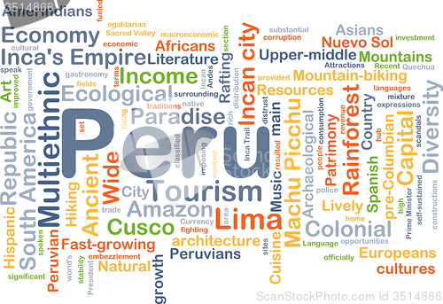 Image of Peru background concept